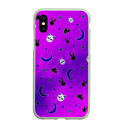 Чехол iPhone XS Max матовый GOTHIC SAILOR MOON, цвет: 3D-салатовый