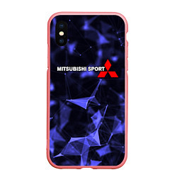 Чехол iPhone XS Max матовый MITSUBISHI, цвет: 3D-баблгам