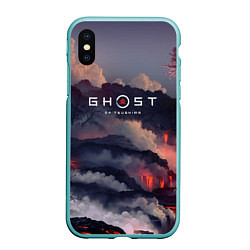 Чехол iPhone XS Max матовый Ghost of Tsushima, цвет: 3D-мятный