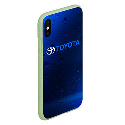 Чехол iPhone XS Max матовый TOYOTA ТОЙОТА, цвет: 3D-салатовый — фото 2