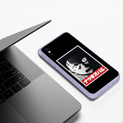 Чехол iPhone XS Max матовый Re:Zero, цвет: 3D-светло-сиреневый — фото 2