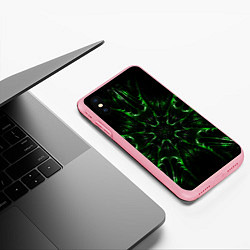 Чехол iPhone XS Max матовый Зелёное Очарование, цвет: 3D-баблгам — фото 2