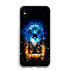 Чехол iPhone XS Max матовый Death Note, цвет: 3D-белый