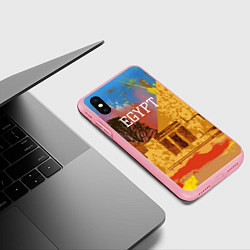 Чехол iPhone XS Max матовый Египет Пирамида Хеопса, цвет: 3D-баблгам — фото 2