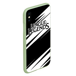 Чехол iPhone XS Max матовый League of Legends, цвет: 3D-салатовый — фото 2