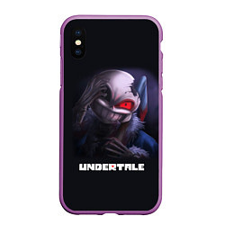 Чехол iPhone XS Max матовый UNDERTALE, цвет: 3D-фиолетовый