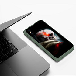 Чехол iPhone XS Max матовый UNDERTALE, цвет: 3D-темно-зеленый — фото 2
