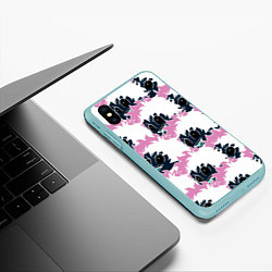Чехол iPhone XS Max матовый МИДОРИА, цвет: 3D-мятный — фото 2