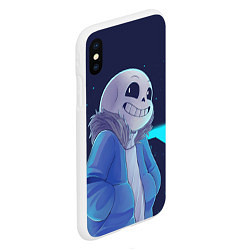 Чехол iPhone XS Max матовый UNDERTALE, цвет: 3D-белый — фото 2