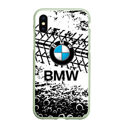 Чехол iPhone XS Max матовый BMW, цвет: 3D-салатовый