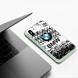 Чехол iPhone XS Max матовый BMW, цвет: 3D-салатовый — фото 2