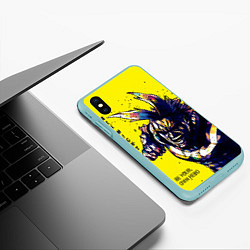 Чехол iPhone XS Max матовый ВСЕМОГУЩИЙ, цвет: 3D-мятный — фото 2