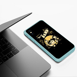 Чехол iPhone XS Max матовый Bendy And The Ink Machine, цвет: 3D-мятный — фото 2