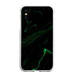 Чехол iPhone XS Max матовый PuRRi$, цвет: 3D-белый