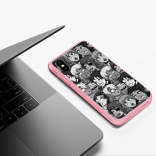 Чехол iPhone XS Max матовый 8 bit ahegao / 3D-Баблгам – фото 3