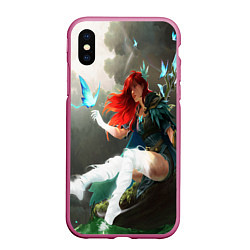 Чехол iPhone XS Max матовый Windranger Dota, цвет: 3D-малиновый