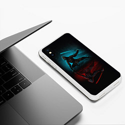 Чехол iPhone XS Max матовый SAMURAI, цвет: 3D-белый — фото 2