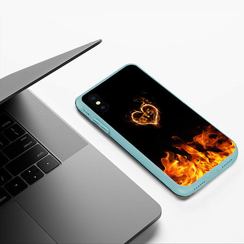 Чехол iPhone XS Max матовый BTS / 3D-Мятный – фото 3