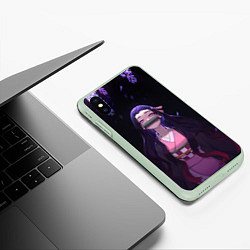 Чехол iPhone XS Max матовый НЕДЗУКА, цвет: 3D-салатовый — фото 2
