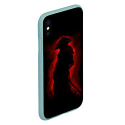 Чехол iPhone XS Max матовый Samurai, цвет: 3D-мятный — фото 2