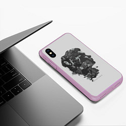 Чехол iPhone XS Max матовый Inception, цвет: 3D-сиреневый — фото 2