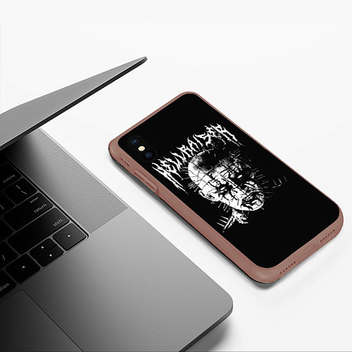 Чехол iPhone XS Max матовый Hellraiser / 3D-Коричневый – фото 3