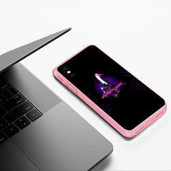 Чехол iPhone XS Max матовый Киберпанк 2077, цвет: 3D-баблгам — фото 2