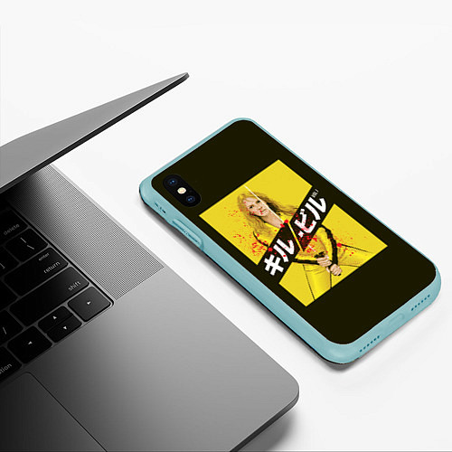 Чехол iPhone XS Max матовый Убить Билла / 3D-Мятный – фото 3