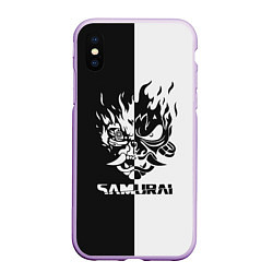 Чехол iPhone XS Max матовый SAMURAI, цвет: 3D-сиреневый