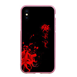 Чехол iPhone XS Max матовый Tokyo Ghoul, цвет: 3D-розовый