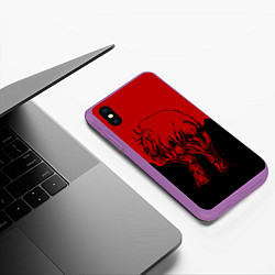 Чехол iPhone XS Max матовый I am a Ghoul, цвет: 3D-фиолетовый — фото 2