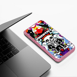 Чехол iPhone XS Max матовый UNDERTALE, цвет: 3D-малиновый — фото 2
