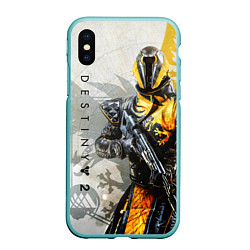 Чехол iPhone XS Max матовый DESTINY, WARLOCK, цвет: 3D-мятный