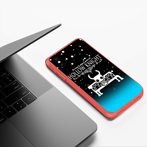 Чехол iPhone XS Max матовый HOLLOW KNIGHT / 3D-Красный – фото 3