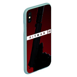 Чехол iPhone XS Max матовый Hitman III, цвет: 3D-мятный — фото 2