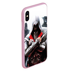 Чехол iPhone XS Max матовый Assassin’s Brotherhood S, цвет: 3D-розовый — фото 2