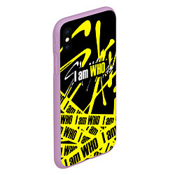 Чехол iPhone XS Max матовый STRAY KIDS, цвет: 3D-сиреневый — фото 2