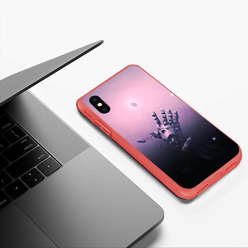 Чехол iPhone XS Max матовый Стальной Алхимик / 3D-Красный – фото 3