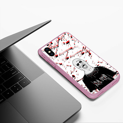 Чехол iPhone XS Max матовый Velial Squad / 3D-Розовый – фото 3