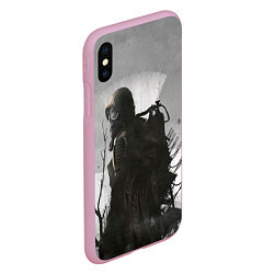 Чехол iPhone XS Max матовый Stalker, цвет: 3D-розовый — фото 2