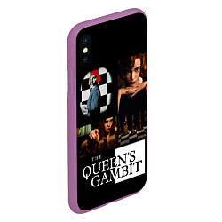 Чехол iPhone XS Max матовый Ход Королевы, цвет: 3D-фиолетовый — фото 2