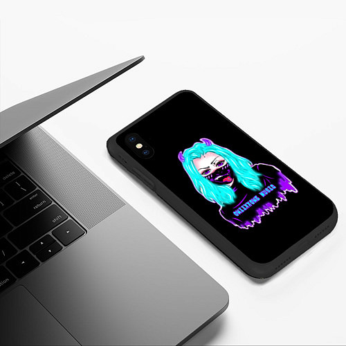 Чехол iPhone XS Max матовый OniixxOneADA / 3D-Черный – фото 3