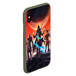 Чехол iPhone XS Max матовый THE ELDER SCROLLS, цвет: 3D-темно-зеленый — фото 2