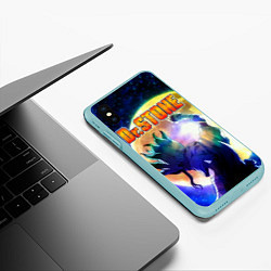 Чехол iPhone XS Max матовый Доктор Стоун, цвет: 3D-мятный — фото 2