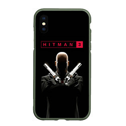 Чехол iPhone XS Max матовый Hitman III