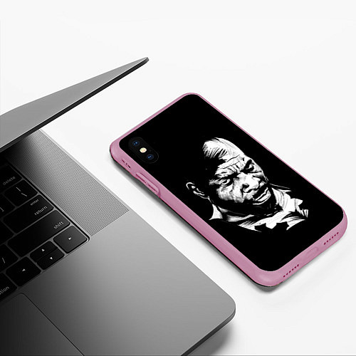 Чехол iPhone XS Max матовый Сити Флетчер / 3D-Розовый – фото 3
