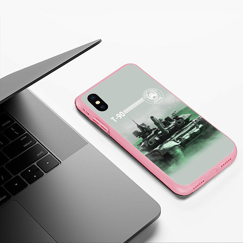 Чехол iPhone XS Max матовый Т-90 / 3D-Баблгам – фото 3