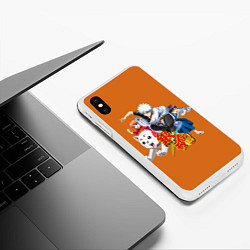 Чехол iPhone XS Max матовый Gintama Гинтама, цвет: 3D-белый — фото 2