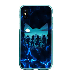 Чехол iPhone XS Max матовый Fairy tail Хвост Феи, цвет: 3D-мятный