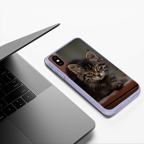 Чехол iPhone XS Max матовый Мой внутренний зверь / 3D-Светло-сиреневый – фото 3